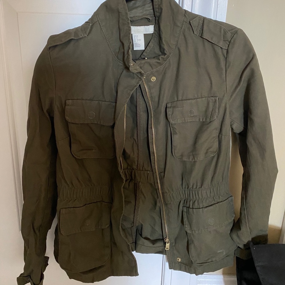 H&M green jacket